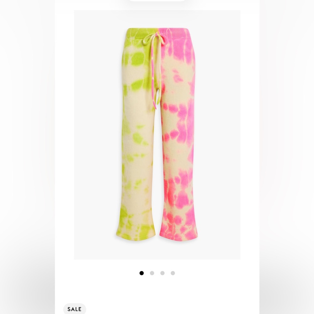 ISO the Elder Statesman Biome tie-dyed cashmere track pants size S or M